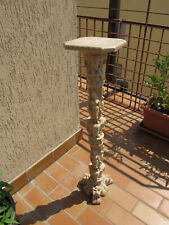 Arte Indiana - colonna porta vaso in pasta finto avorio ** NON SPEDISCO **