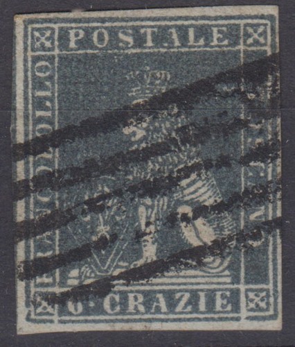 Toscana 1851 marzocco 6 - toscana, 1851-52