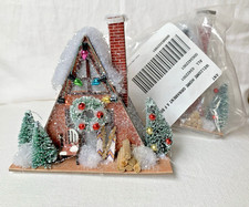 Anthropologie Illumina George & Viv A Cornice Cabina Casa Decorazione Natalizia NUOVO