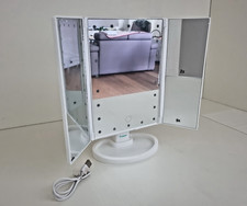 Specchio trucco con luci led portatile da tavolo ingrandimento per make up Usb