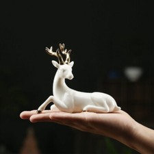 Cervo bianco ceramica - bianco,