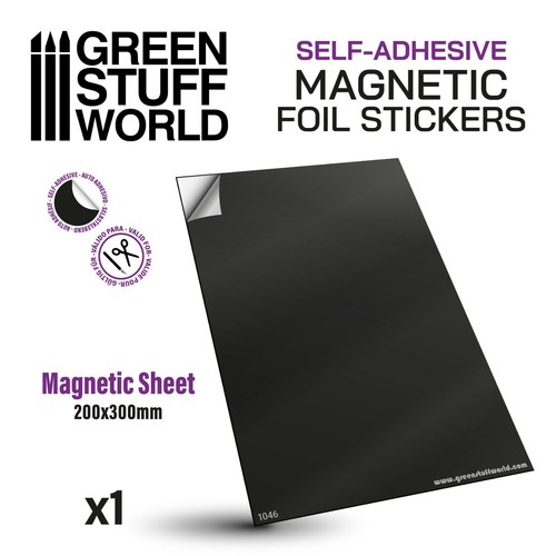 Foglio magnetico autoadesivo - foglio,