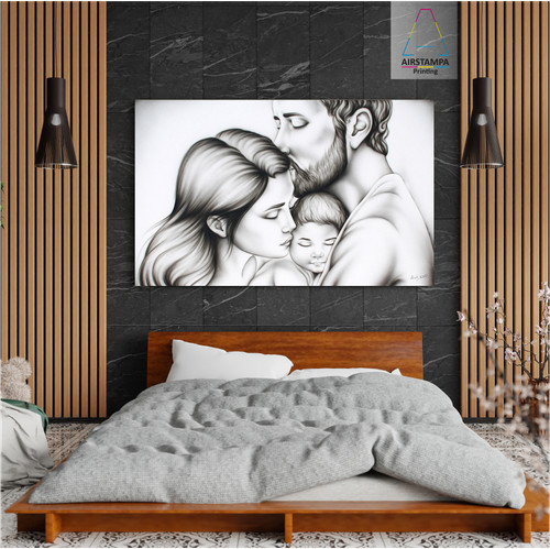 Quadro moderno sacra - moderno, famiglia