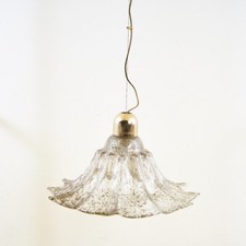 grande lampadario in vetro di murano spesso