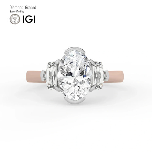 Oval solitaire labgrown - oval,