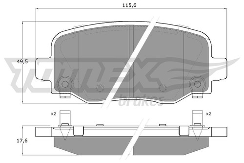 Tomex brakes set - brakes,