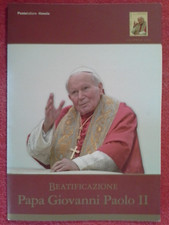 Italia 2011 Folder Beatificazione Papa Giovanni Paolo II LAMINA d Oro