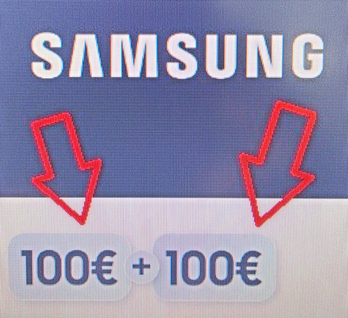 Samsung buono sconto 100 - samsung, 100+100
