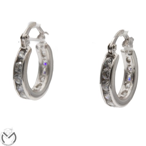 Orecchini oro bianco - , kt