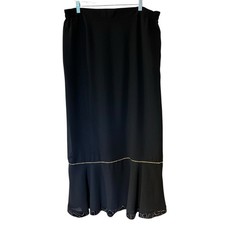 Gonna midi a tromba nera Tally