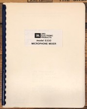 Schema mixer JBL UREI modello 5330 e proprietario / manuale utente *originale*