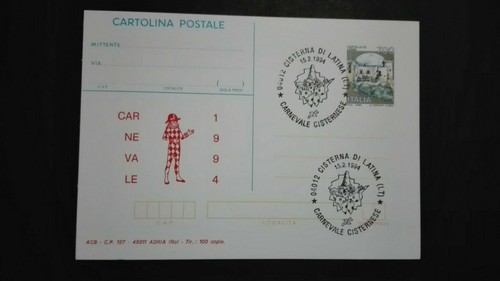 Cartolina postale carnevale - cartolina,