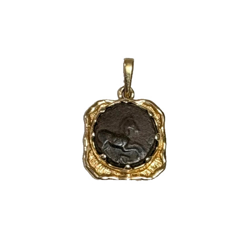 Ciondolo acaro moneta bronzo - acaro,