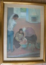 "LA LAVANDA DEI PIEDI" olio su tela di ALDO CARPI  (cm.70 x 50)