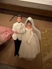 Cake topper vintage sposi anni
