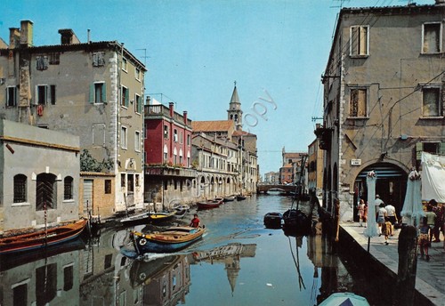 Cartolina chioggia canal - cartolina,