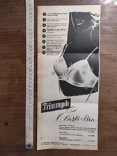 Pubblicità vintage del 1957 reggiseno Triumph Milano donna seno FAI UNA PROPOSTA