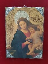 QUADRO dipinto su TAVOLA ANTICHIZZATA legno soggetti  VARI NUOVO 30X40 40X50 CM