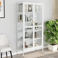 vidaXL Vetrina Bianca