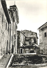 ea485 cartolina cingoli,chiesa