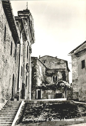 Ea485 cartolina cingoli chiesa - ea485, cingoli,chiesa