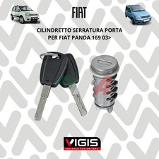 CILINDRETTO SERRATURA PORTA NOTTOLINO BLOCCHETTO CHIAVE PER FIAT PANDA 169
