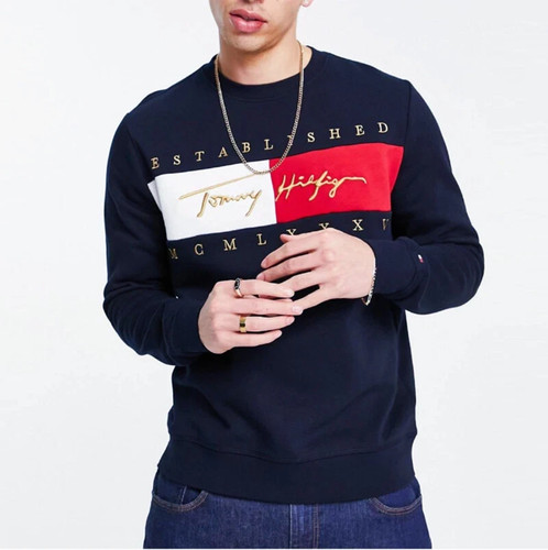 Tommy hilfiger felpa - hilfiger, uomo