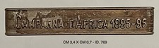 CAMPAGNA D’AFRICA 1895/1896 BARRETTA ARGENTO PER MEDAGLIA RE UMBERTO I°