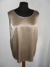 RAFFINATA CANOTTIERA  BLUSA  SOTTO GIACCA SCIARA  Tg XL  IN PURA SETA 