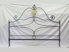 TESTIERA MATRIMONIALE FERRO BATTUTO ARTIGIANALE VINTAGE DESIGN TESTATA 52 CH