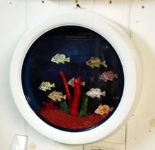 Acquario pesci colorati artigianale in cornice Idea regalo