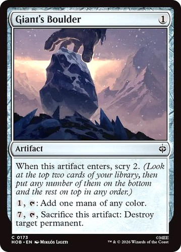 Mtg giant boulder the - giant's,
