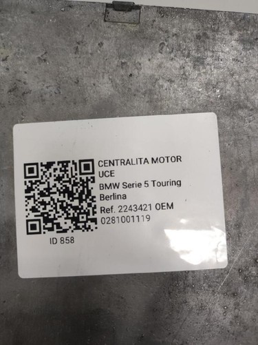 0281001119 centralina motore