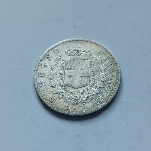 Silver coin moneta - moneta, vittorio
