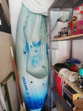 canoa kayak monoposto marca Ocean colore azzurro