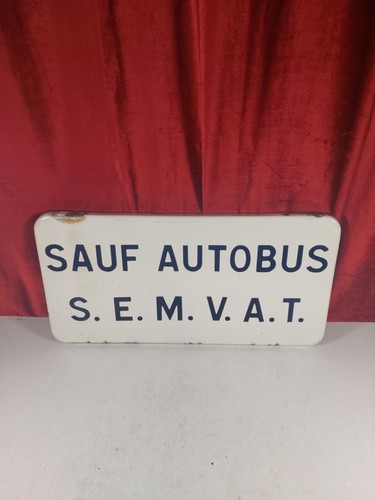 Insegna autobus smaltata - insegna,