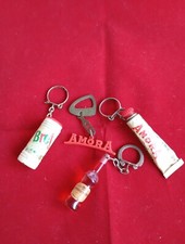 LOTTO DI 4 PORTACHIAVI VINTAGE FRANCESI ANNI 60 - VARI MARCHI 