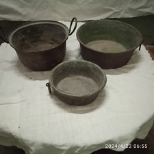 lotto 3 teglie in rame