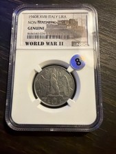 1940 R ,xviii Italy Lira,ww2