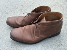 Stivali chukka uomo Clark in pelle marrone taglia 12 modello 16326