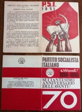 LOTTO DI N. 2 TESSERE P.S.I. -