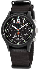 Orologio Timex TW2R67700 MK1 Uomo Analogico Cronografo Rotondo Cinturino Nylon Nero