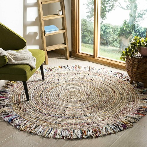 Tappeto stile intrecciato juta