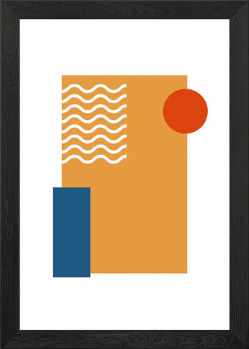 Quadro astratto giallo