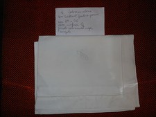 Coppia Federe cotone volant orlo a giorno  G.C. cm 85x56 B14 Cotton pillowcase ^