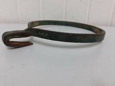 Vecchio Portapiante Rotondo In Ferro Battuto