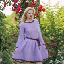 Abito fuzzy viola mohair