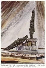 Cartolina Monumento al Paracadutista d'Italia (Paolo Caccia Dominioni)
