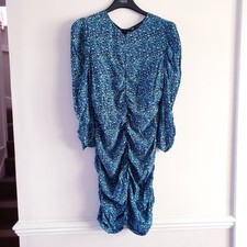 Mini Abito Zara Blu Ditsy