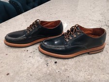 Rancourt & Co. - Punta divisa Norvegia da uomo - Nero Shell Cordovan taglia 10,5 D